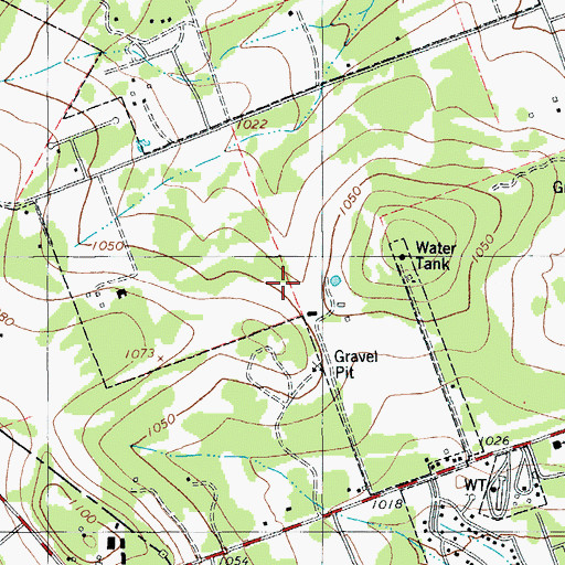Topographic Map of C C Mason Elementary School, TX
