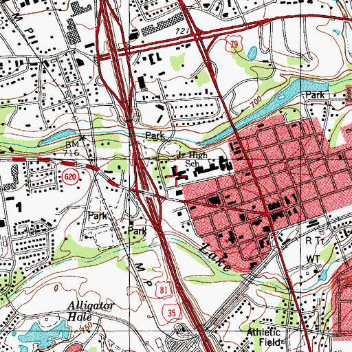 Topographic Map of Claude Berkman Elementary School, TX