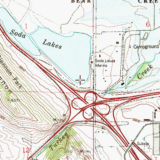 Topographic Map of Soda East Reservoir Number 2, CO