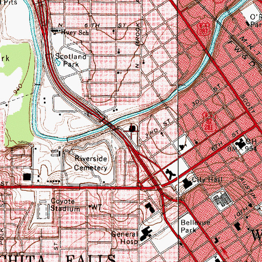 Topographic Map of Brook Village Early Childhood, TX