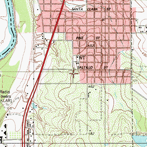 Topographic Map of Doctor Leo Cigarroa High School, TX