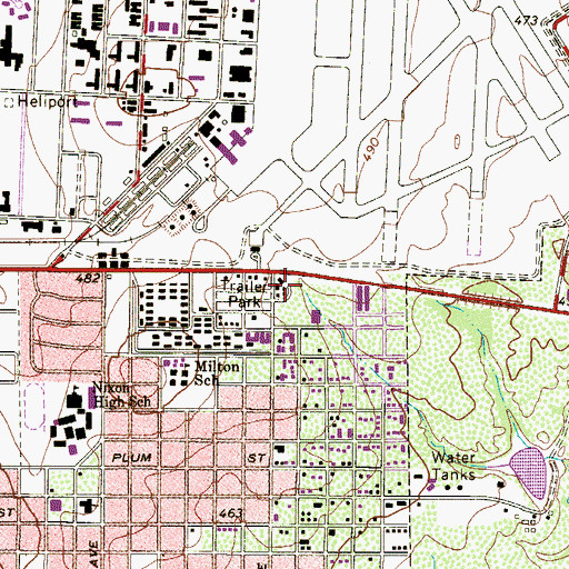 Topographic Map of F S Lara Academy, TX