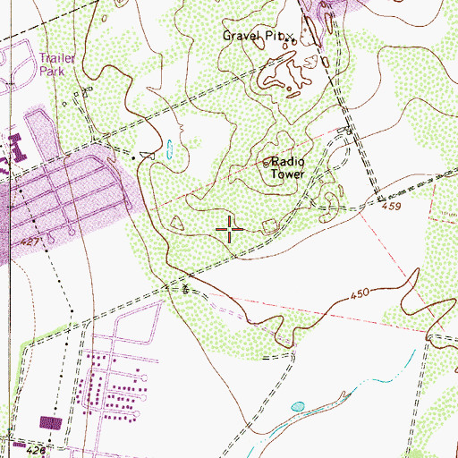 Topographic Map of Gutierrez Elementary School, TX