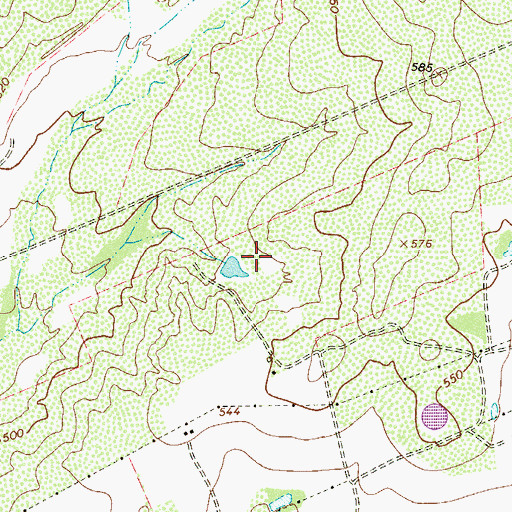 Topographic Map of Matias de Llano Elementary School, TX