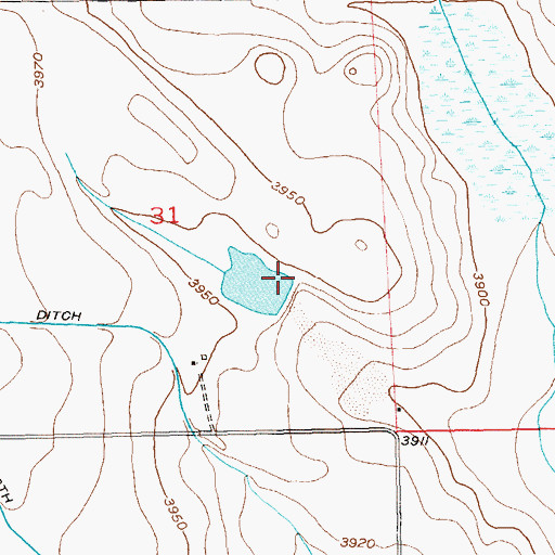 Topographic Map of Breidenbach Dam, CO