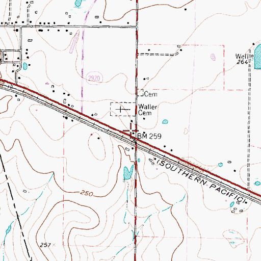 Topographic Map of Schultz Middle School, TX