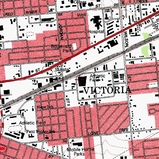 Topographic Map of Profit Academic Center for Success, TX