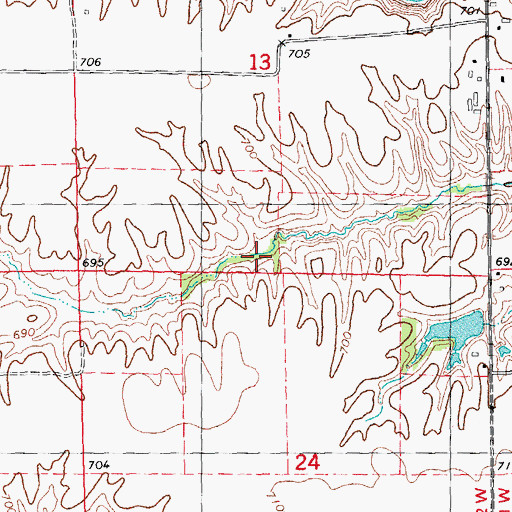 Topographic Map of Massasauga Prairie Nature Preserve, IL