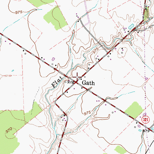 Topographic Map of Gath Post Office (historical), OH