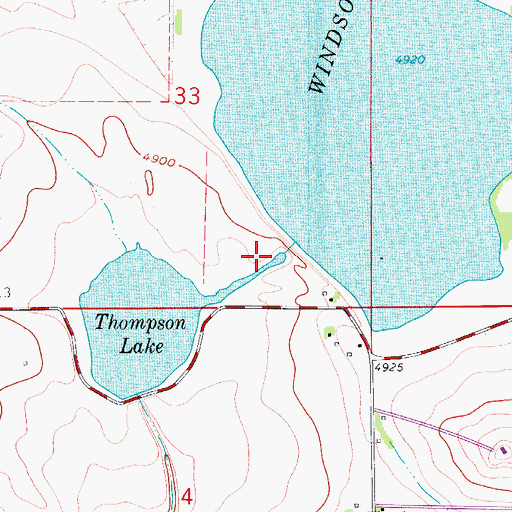 Topographic Map of Thompson Dam, CO