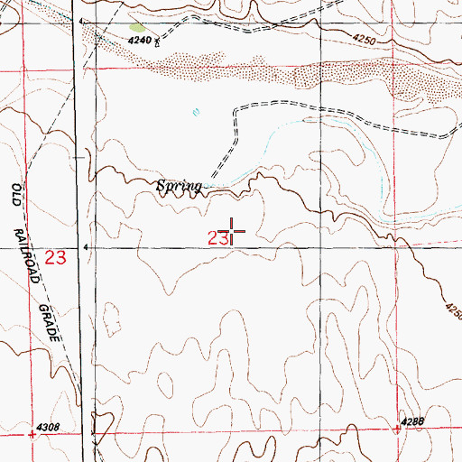 Topographic Map of State Stock Reservoir Number 7, CO