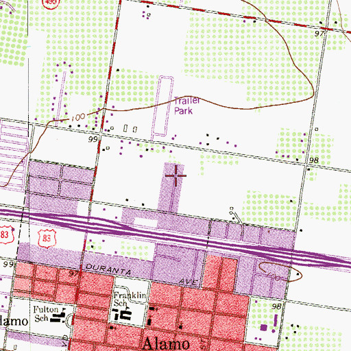 Topographic Map of Browning-Ken Number 3 Colonia, TX
