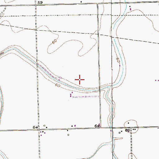 Topographic Map of Bustamante Colonia, TX