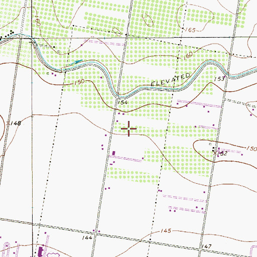Topographic Map of Basham Number 18 Colonia, TX