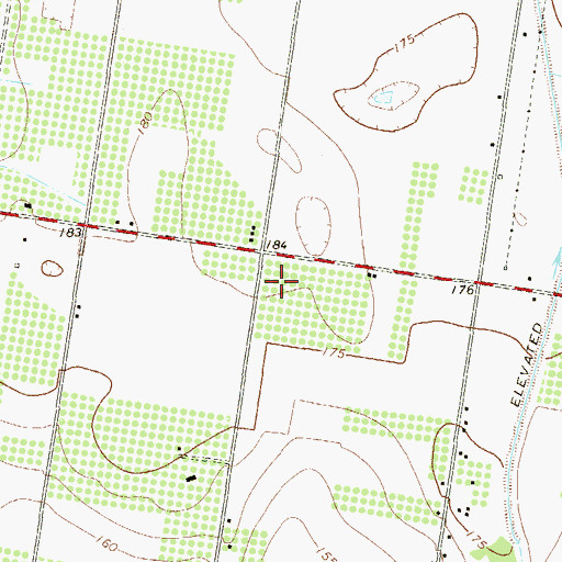 Topographic Map of Basham Number 2 Colonia, TX