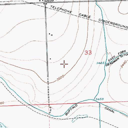 Topographic Map of Floyd Verhoeff Dam, CO