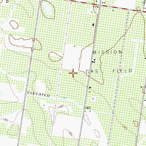 Topographic Map of Basham Number 5 Colonia, TX