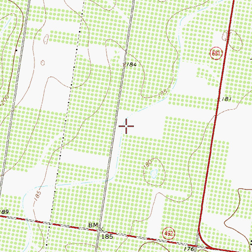 Topographic Map of Basham Number 9 Colonia, TX
