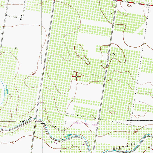 Topographic Map of Bentsen Palm RV Park Number 2 Colonia, TX