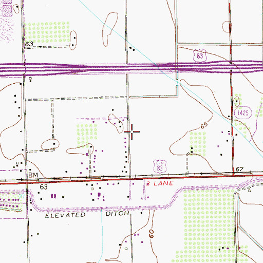 Topographic Map of Boyd Colonia Number 1, TX