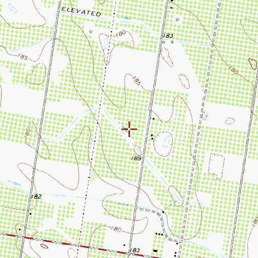 Topographic Map of Boyd Monger Colonia, TX