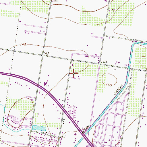Topographic Map of Breyfogle Park Colonia Number 1, TX