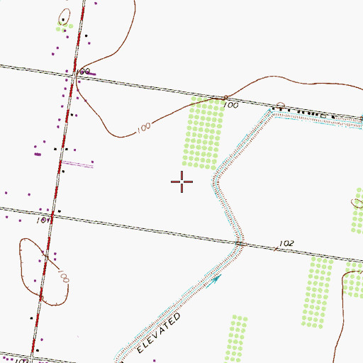 Topographic Map of Bar Number 4 Colonia, TX