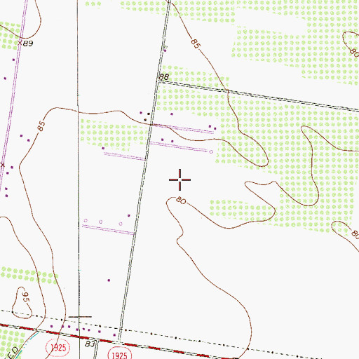 Topographic Map of Bar Number 5 Colonia, TX