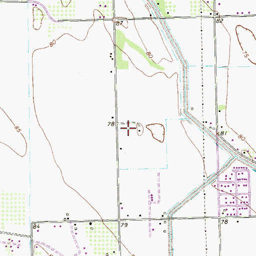 Topographic Map of Barbosa-Lopez Colonia Number 1, TX