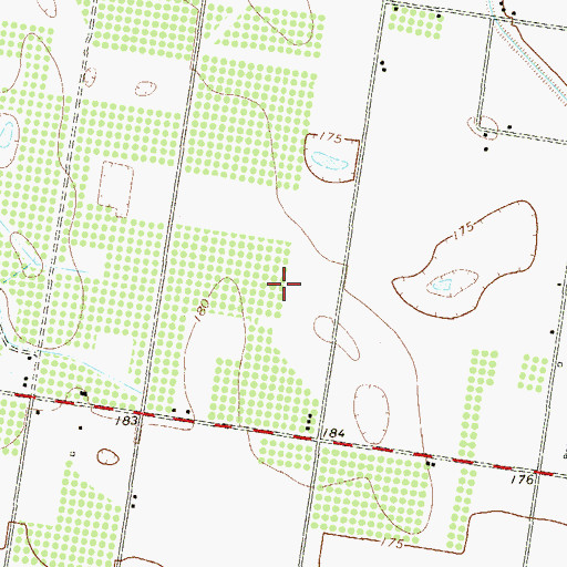Topographic Map of Basham Colonia (M and B), TX