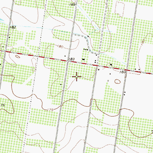 Topographic Map of Basham Number 1 Colonia, TX
