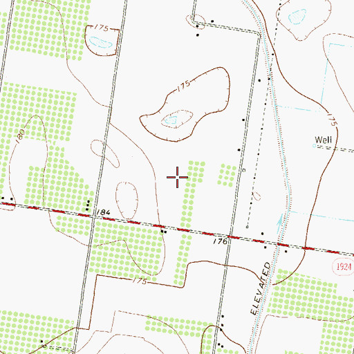 Topographic Map of Basham Number 10 Colonia, TX