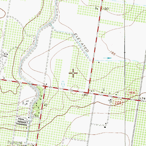 Topographic Map of Basham Number 12 Colonia, TX