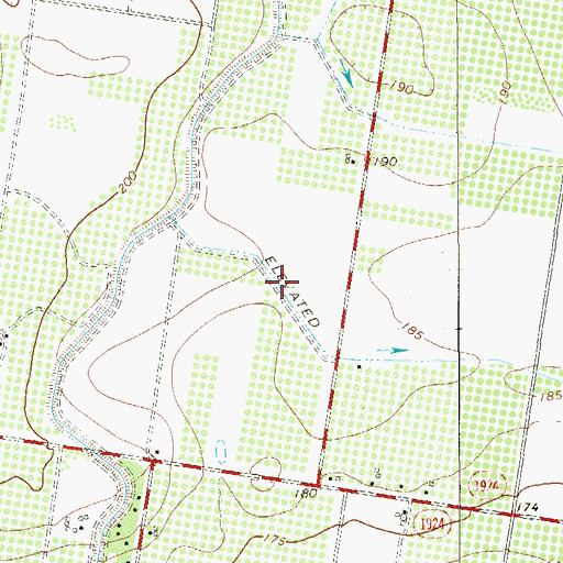 Topographic Map of Basham Number 13 Colonia, TX
