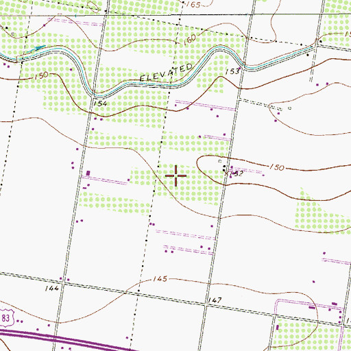 Topographic Map of Basham Number 15 Colonia, TX