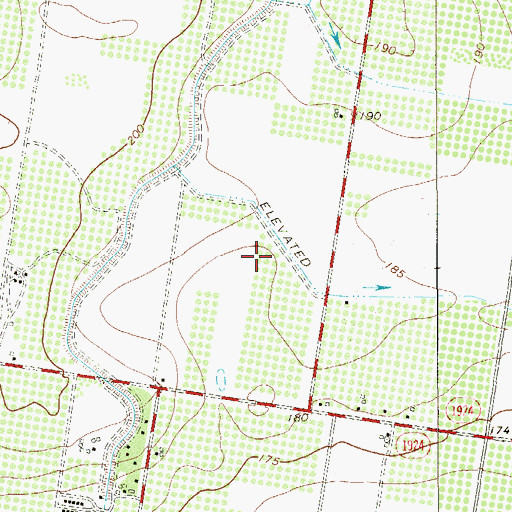 Topographic Map of Basham Number 16 Colonia, TX