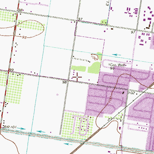 Topographic Map of Altamira West Number 2 Colonia, TX