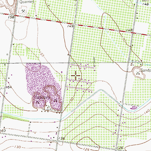 Topographic Map of Alturas de Azahares Colonia, TX