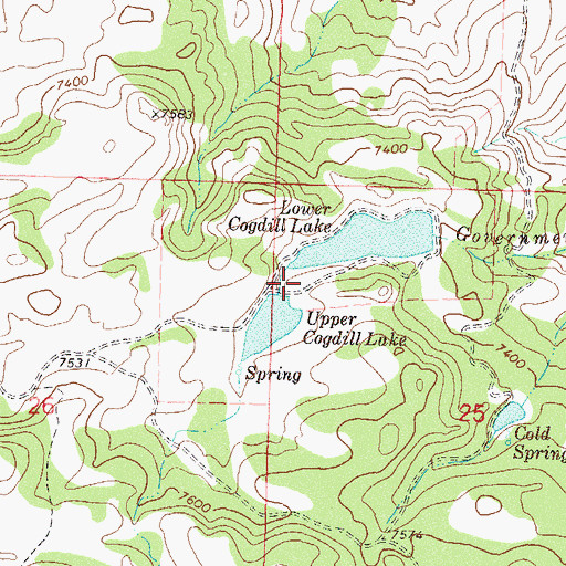 Topographic Map of Codhill-Upper Dam, CO
