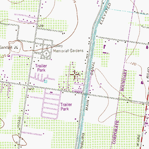 Topographic Map of Amigo Park Colonia Number 1, TX