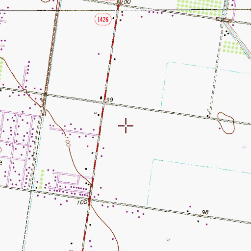 Topographic Map of Arco Iris Number 2 Colonia, TX