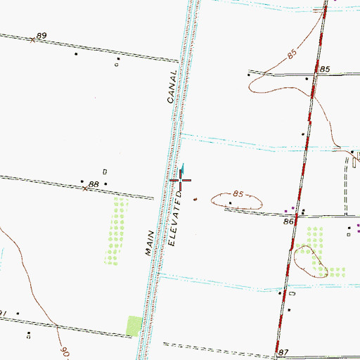 Topographic Map of Arriaga Colonia, TX