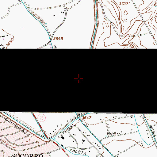 Topographic Map of Warren Allen Road Colonia, TX
