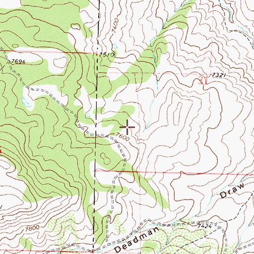 Topographic Map of Coghill-Lower Reservoir, CO
