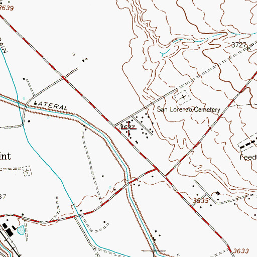 Topographic Map of Wildhorse Valley Colonia, TX