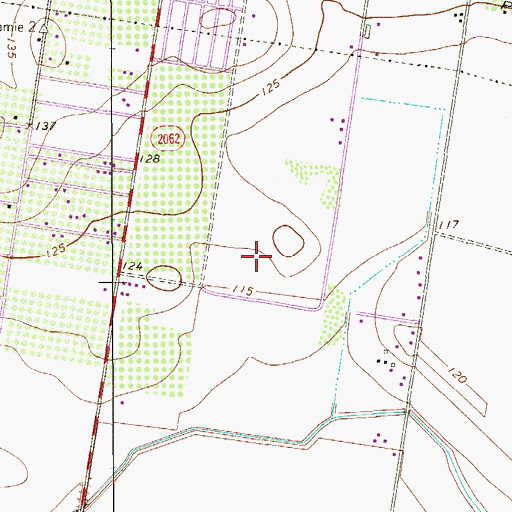 Topographic Map of Acevedo Colonia Number 4, TX