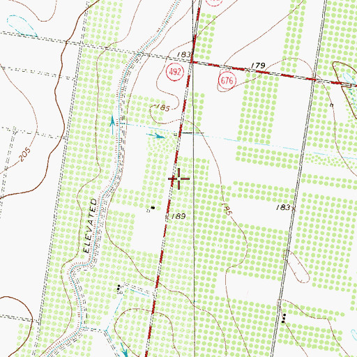 Topographic Map of Acevedo Number 3 Colonia, TX