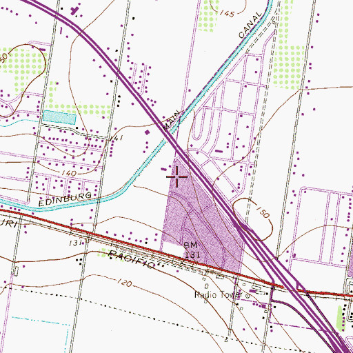 Topographic Map of Ala Blanca Colonia Number 1, TX