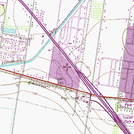 Topographic Map of Ala Blanca Colonia Number 2, TX