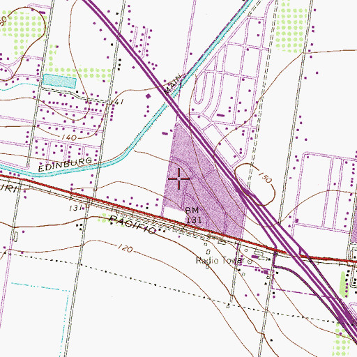 Topographic Map of Ala Blanca Colonia Number 4, TX